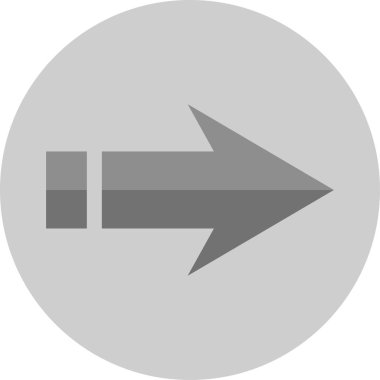 ok basit web simgesi, vektör illüstrasyonu