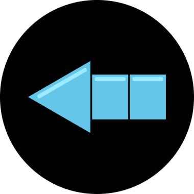 ok basit web simgesi, vektör illüstrasyonu