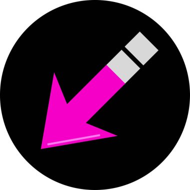 ok basit web simgesi, vektör illüstrasyonu