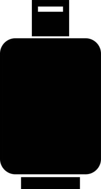 beyaz arkaplanda gaz silindiri simgesi