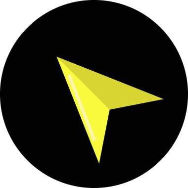 ok basit web simgesi, vektör illüstrasyonu