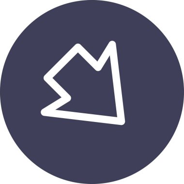 ok basit web simgesi, vektör illüstrasyonu