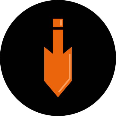 ok basit web simgesi, vektör illüstrasyonu