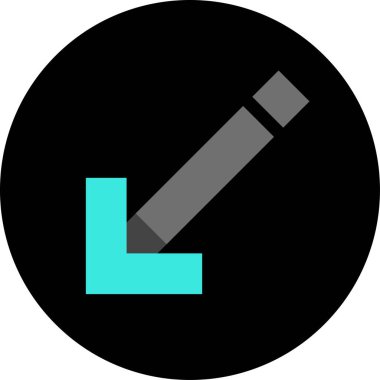 ok basit web simgesi, vektör illüstrasyonu