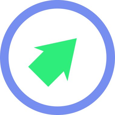 ok basit web simgesi, vektör illüstrasyonu