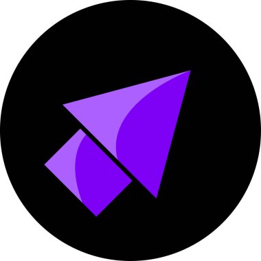 ok basit web simgesi, vektör illüstrasyonu