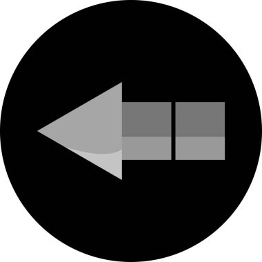 ok basit web simgesi, vektör illüstrasyonu