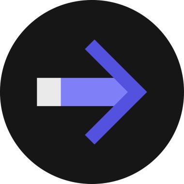 ok basit web simgesi, vektör illüstrasyonu