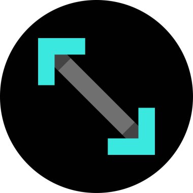 ok basit web simgesi, vektör illüstrasyonu