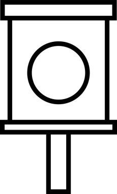 kuş evi simgesi beyaz arka plan üzerinde