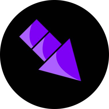 ok basit web simgesi, vektör illüstrasyonu