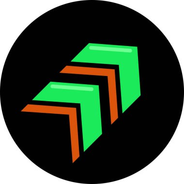 ok basit web simgesi, vektör illüstrasyonu