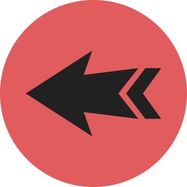 düz biçim vektör illüstrasyonunda siyah ok simgesi