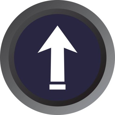 ok basit web simgesi, vektör illüstrasyonu