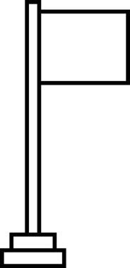 bayrak simgesi, vektör illüstrasyonu