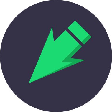 yön ok simgesi, vektör illüstrasyonu basit tasarım