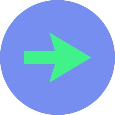 yön ok simgesi, vektör illüstrasyonu basit tasarım