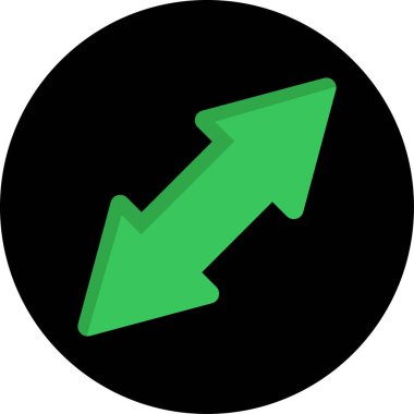 yön ok simgesi, vektör illüstrasyonu basit tasarım