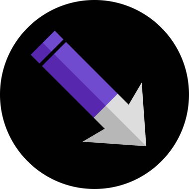 ok basit web simgesi, vektör illüstrasyonu