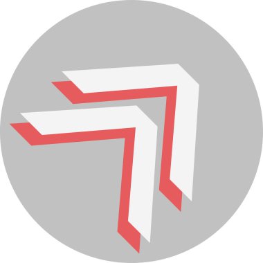 yön ok simgesi, vektör illüstrasyonu basit tasarım