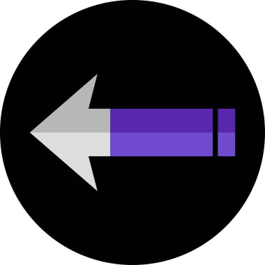 yön ok simgesi, vektör illüstrasyonu basit tasarım