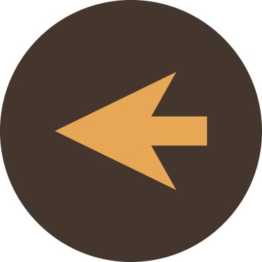 yön ok simgesi, vektör illüstrasyonu basit tasarım