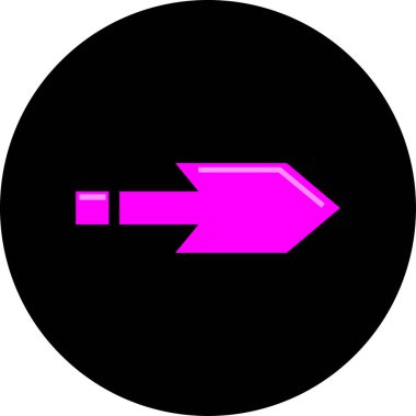 Eğilim biçimi izole edilmiş arkaplanda ok simgesi