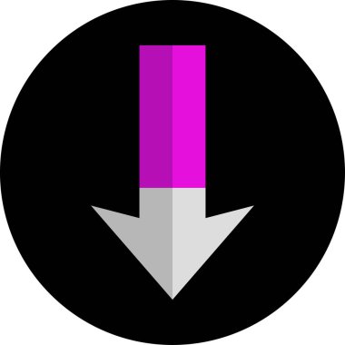 yön ok simgesi, vektör illüstrasyonu basit tasarım