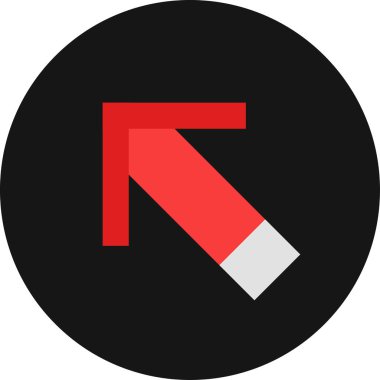 ok basit web simgesi, vektör illüstrasyonu 