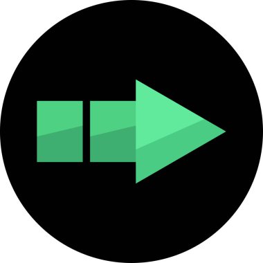 ok basit web simgesi, vektör illüstrasyonu 