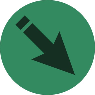 ok basit web simgesi, vektör illüstrasyonu 