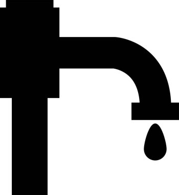  Musluk simgesi, vektör illüstrasyon tasarımı