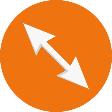 ok basit web simgesi, vektör illüstrasyonu 