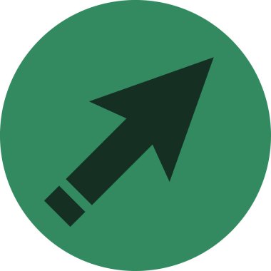 ok basit web simgesi, vektör illüstrasyonu 