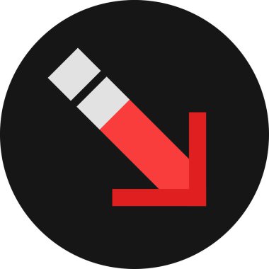 Ok. Web simgesi basit illüstrasyon