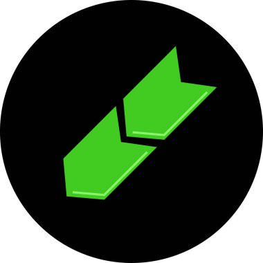 ok modern simgesinin vektör illüstrasyonu