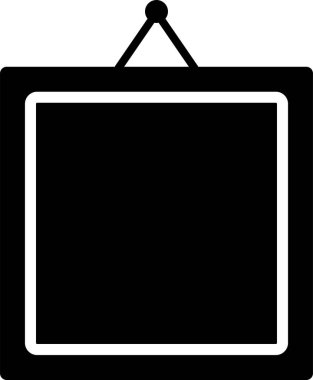 Beyaz arkaplanda boş bir çerçevenin vektör resmi