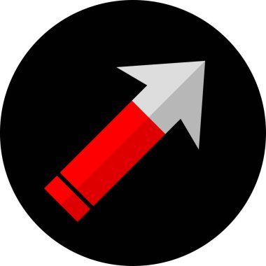 Ok. vektör simgesi basit resimleme