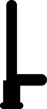 Polis Çubuğu Vektör Simgesi Tasarımı