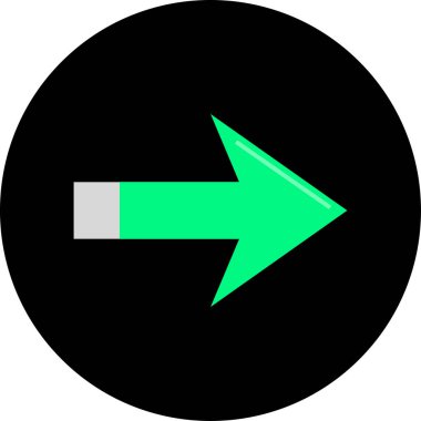 ok simgesi vektör illüstrasyonu