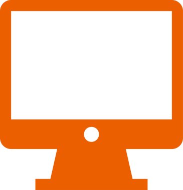 masaüstü bilgisayar izole edilmiş ikon web illüstrasyon tasarımı