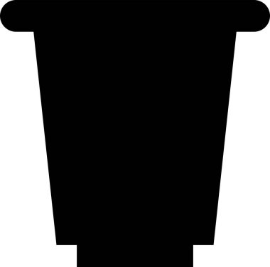 Beyaz arkaplanda kahve kapsülü simgesi