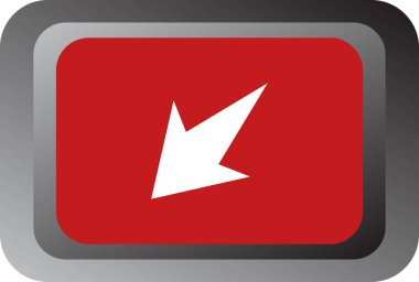 aşağı ok simgesi. vektör illüstrasyonu