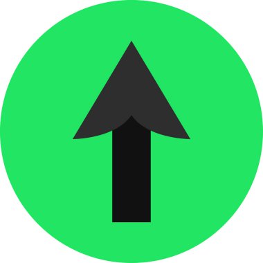 düz biçim vektör illüstrasyonunda siyah ok simgesi