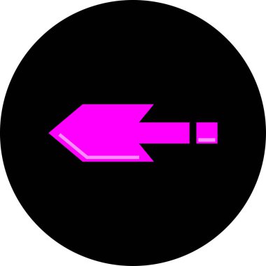 Eğilim biçimi izole edilmiş arkaplanda ok simgesi