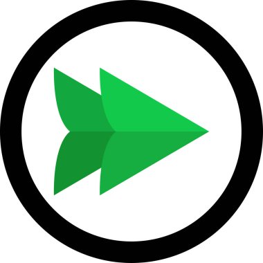 ok simgesi vektör illüstrasyonu