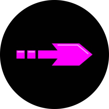 ok simgesi, vektör illüstrasyonu 