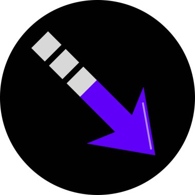 ok basit web simgesi, vektör illüstrasyonu 