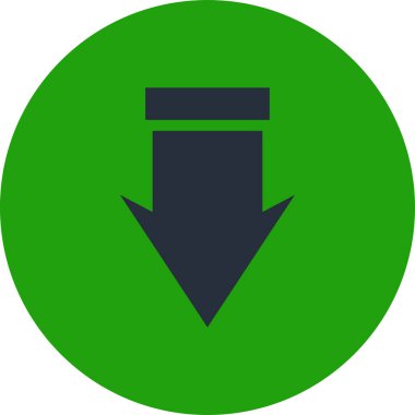 ok aşağı vektör simgesi