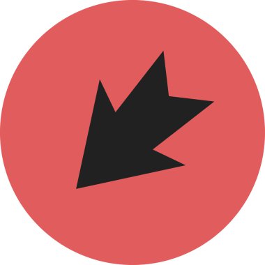 düz biçim vektör illüstrasyonunda siyah ok simgesi